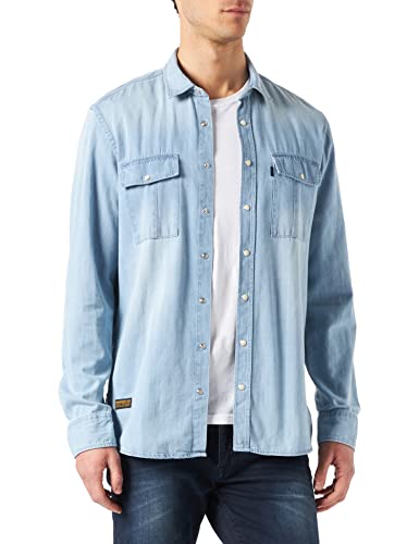 Camel Active Koszula Męska, Light Indigo, L