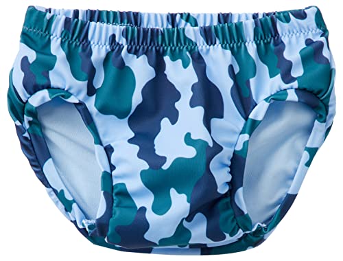 United Colors of Benetton slip mare 3eiz0s018 chłopięce Spodnie kąpielowe (1-Pack), niebieski kamuflaż 72y, 12 miesięcy