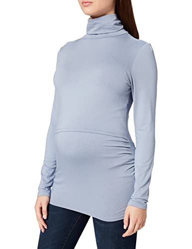 Koszulka damska Esprit ciążowy Pielęgniarka Rollneck Ls, Szary niebieski - 423, 36