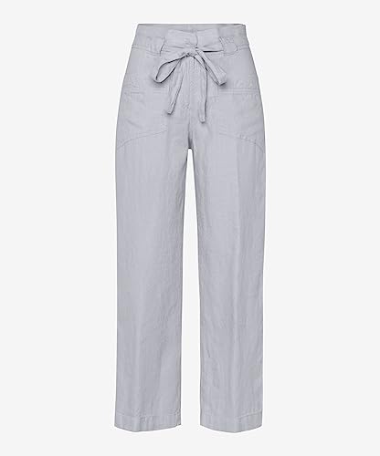 BRAX Damskie spodnie w stylu Maine S skrócone lniane spodnie, biały, 31W / 32L