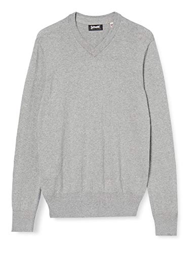 Schott Nyc Sweter męski, Szary (wysokość szary), XXL