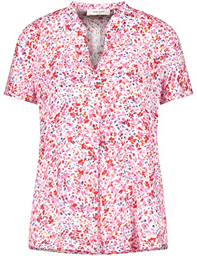 GERRY WEBER Edition Damska bluzka 860022-66408, ecru/biały/fioletowy/różowy, nadruk: 48, ecru/biały/liliowy/różowy nadruk, 48