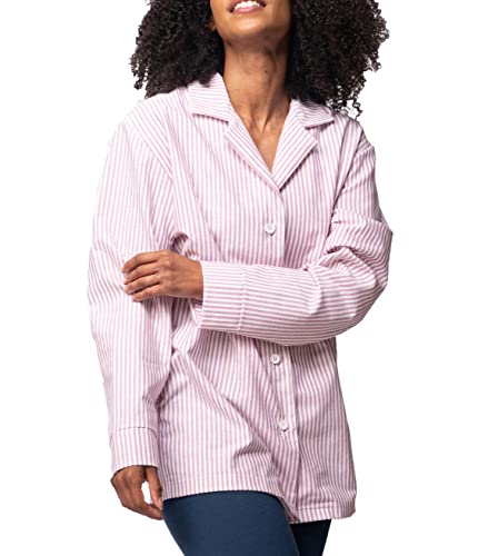 greenjama Damska koszula piżamowa, certyfikat GOTS górna część piżamowa, grape, 40, Grape, 40