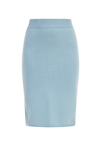 myMo Spódnica midi z dzianiny damska 12426721, jasnoniebieski, XS