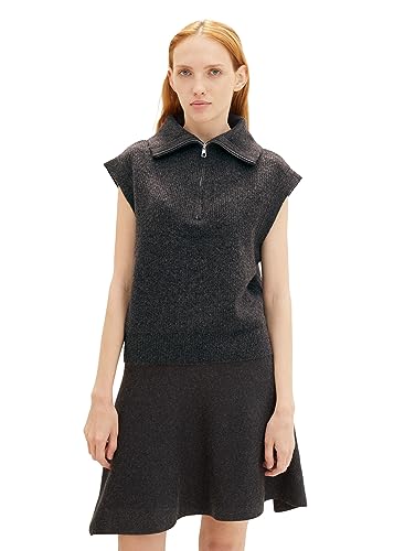 TOM TAILOR Denim Damski sweter, 10522 - Shale Grey Melange, L