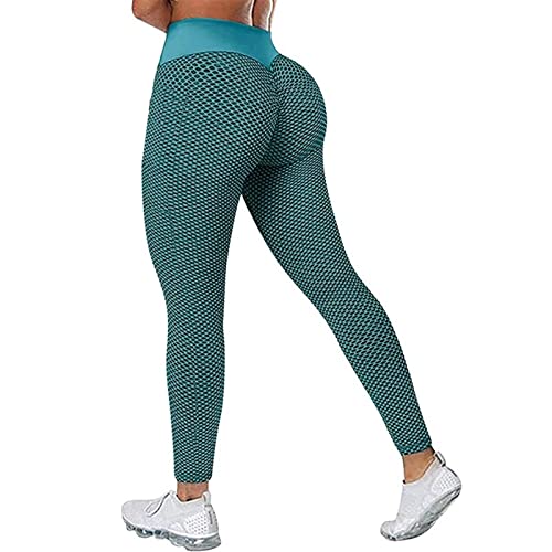 EULLA Legginsy damskie, zielony, M