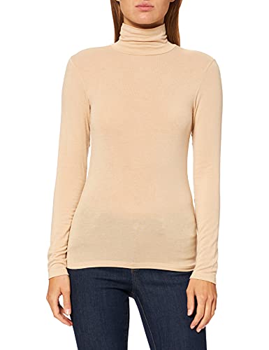 Y.A.S Damski sweter Yaswoola Ls wysoki dekolt top noos, Piasek kubański, L