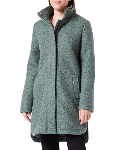 TOM TAILOR Denim Damski Boucle płaszcz 1032674, 30567 - Green Black Boucle, XL