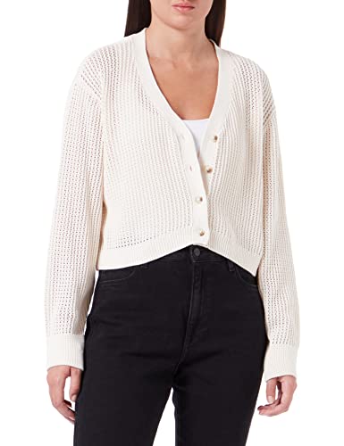 TOM TAILOR Denim Damski kardigan bokserski 1033048, 10348 - Gardenia White, S