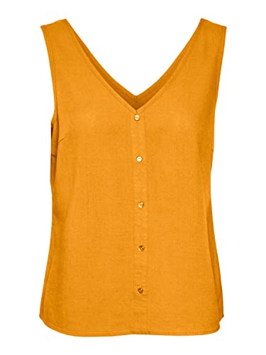 Vero Moda Damska koszulka VMMYMILO SL z dekoltem w serek WVN GA Top, irlandzki krem, XL