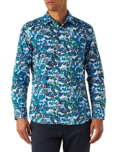 Seidensticker Męska koszula biznesowa, turkusowy, 42 PL