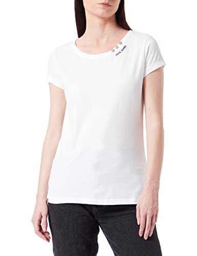 Pepe Jeans Koszulka damska Ragy N T-Shirt, 800 biała, XL