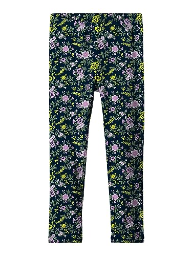 NAME IT Legginsy dziewczęce, Dark Sapphire, 110 cm