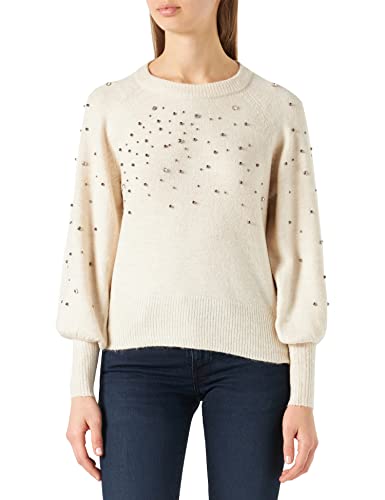 ONLY Women's ONLPRIYAH L/S KNT sweter damski, Cloud Dancer, L