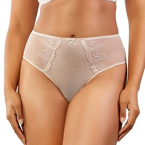 Parfait Pearl P6091 damski biustonosz długi głęboki głęboki biust - różowy kamea-36DD, Cameo Rose, 80E