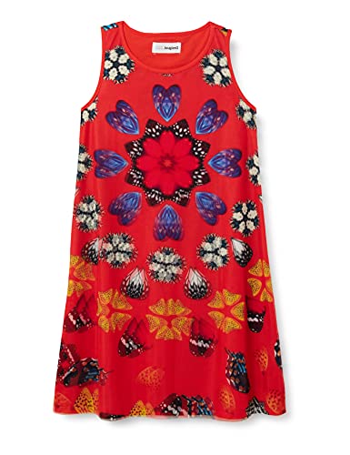 Desigual Dziewczęca Vest_Juno sukienka na co dzień, czerwony, 3-4