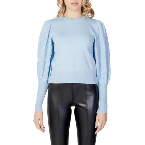 ONLY damski sweter z dzianiny, szczegóły na rękawach, Cashmere Blue, XXL
