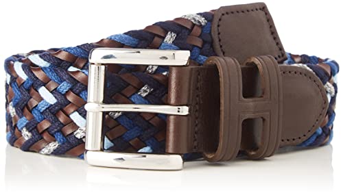 Hackett London Plait Belt, Pasek męski, 5aamulti Blue, 28, 5aamulti niebieski, 28