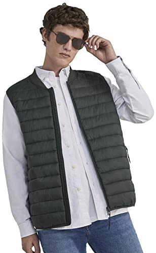 Springfield Męska kurtka z kołnierzem bomberka, Butelka, XL