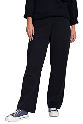 Ulla Popken Damskie spodnie z dzianiny, Przestrzeń zewnętrzna (Ersatzfarbe), 42-Plus