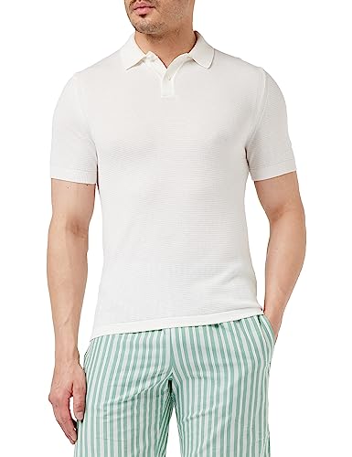 United Colors of Benetton Sweter męski, Bianco Latte 074, XL