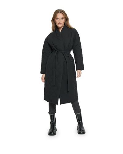 Peppercorn Damski płaszcz z wyściółką Maya, czarny, 10, BLACK, 36
