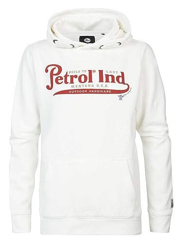 Petrol Industries Boys Sweater Hooded Print Bluza dziecięca, Dusty White, 12 lat
