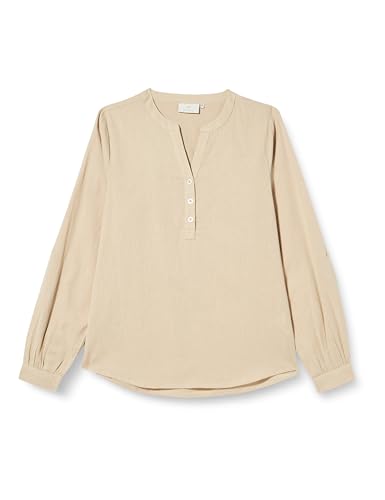 KAFFE Damska bluzka z długim rękawem Regular fit KAmajse Bluzka, Feather Gray, 40