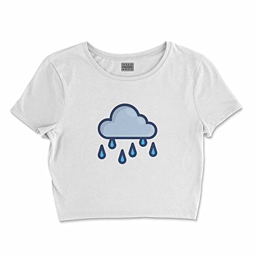 Bona Basics, Damski T-shirt basic, z nadrukiem cyfrowym, 100 bawełny, biały, swobodny, damski top, rozmiar: S, biały, S