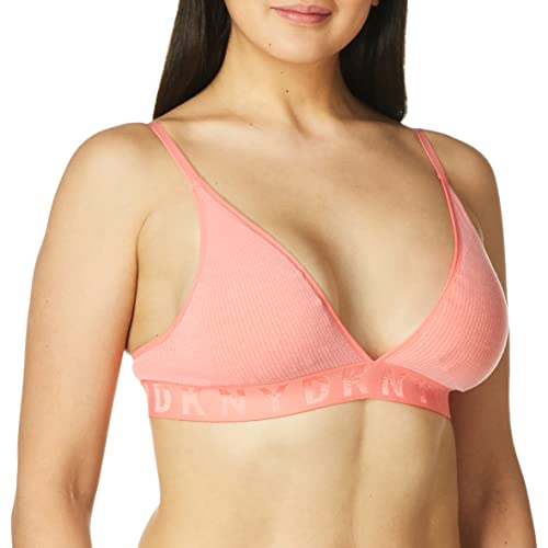 DKNY bezszwowy biustonosz Litewear Rib Bralette bezszwowy biustonosz Litewear Rib Bralette damski, Chirp, L