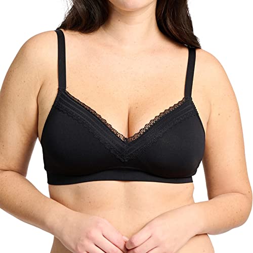 Sans Complexe Damski biustonosz Agathe 56LAG98 bez fiszbin, czarny, XL