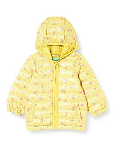 United Colors of Benetton Kurtka dziewczęca, Żółty 62 N, 90 cm