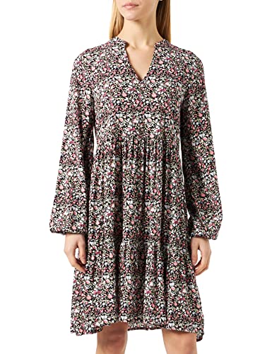 Vila Sukienka damska Vitullina nigdy dekolt w serek L/S sukienka Su/LC, Kentucky Blue/Aop: nie, 34
