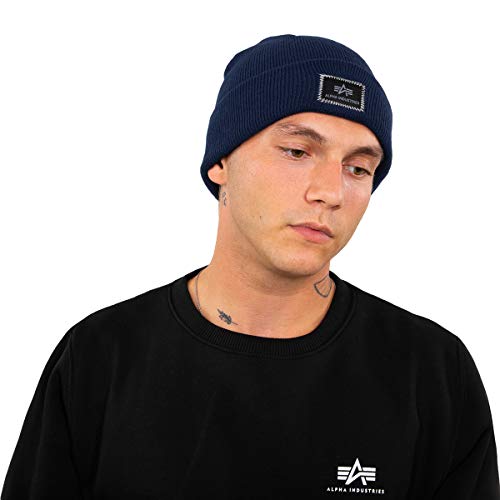 Alpha Industries Męska czapka beanie X-fit, niebieski (Rep.Blue), jeden rozmiar