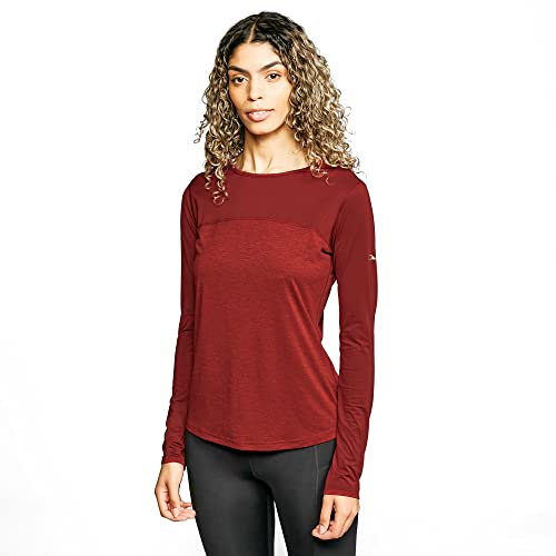 Berghaus Damska koszulka z długim rękawem Voyager Crew Tech Syrah/czerwona dalia 8