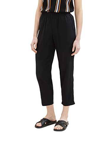 TOM TAILOR Denim Damskie spodnie 1036521, 14482-Deep Black, M, 14482 – Deep Black, M