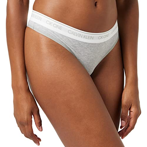Calvin Klein stringi damskie ze stretchem, szary (Grey Heather), M