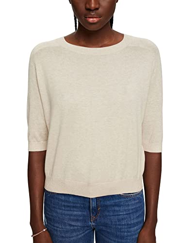 ESPRIT Damski sweter 013EE1I307, 264/LIGHT Taupe 5, XXS, 264/Light Taupe 5, XXS
