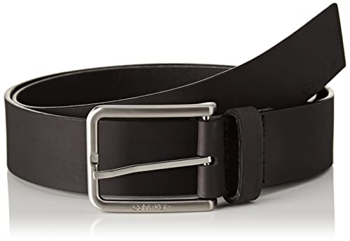 Calvin Klein Pasek męski Warmth Nubuck 3,5 cm skórzany pasek, Ck czarny, 95