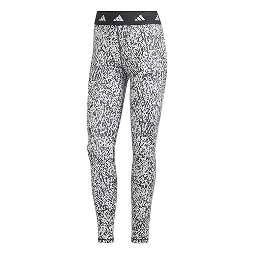 adidas Damskie legginsy Tf Camo Long T, białe/czarne, XS, biały i czarny, XS