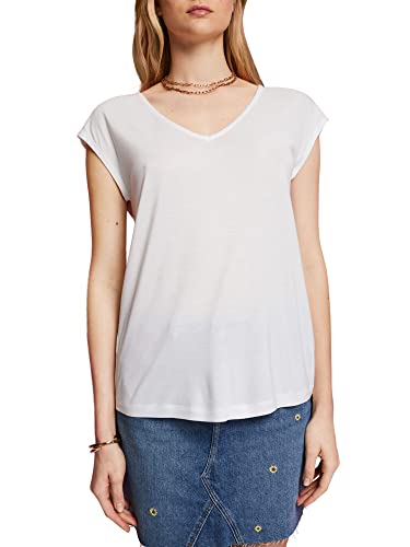 ESPRIT Collection Damska koszulka 063EO1K316, 100/biała, M, 100 / biały, M