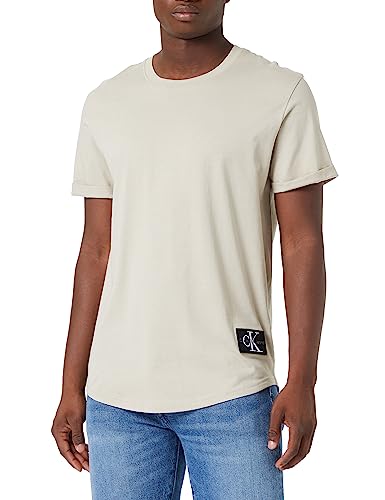 Calvin Klein Jeans Dzianinowe topy S/S, Plaza Taupe, XXL