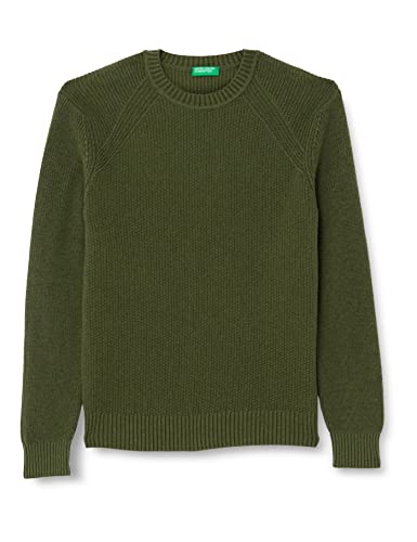 United Colors of Benetton sweter męski, wojskowa zieleń 13t, S
