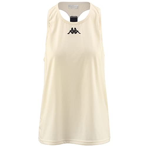 Kappa Kombat Dare Top, White Off, XS Kobiety, Biały wyłączony, XS