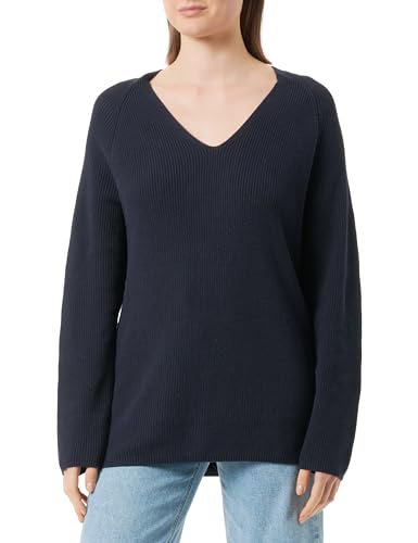 s.Oliver damski sweter z długim rękawem, niebieski 34, niebieski, 34