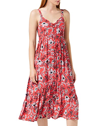 Superdry Damska sukienka Daisy Midi Dress, czerwony (Red Aop I6T), XS