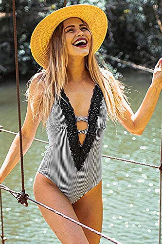 Angelsin Damski kostium kąpielowy TRFNTG102492 jednoczęściowy, wielokolorowy, 42