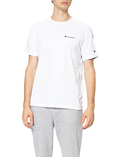 Champion Męski T-Shirt Color Block, biały, S