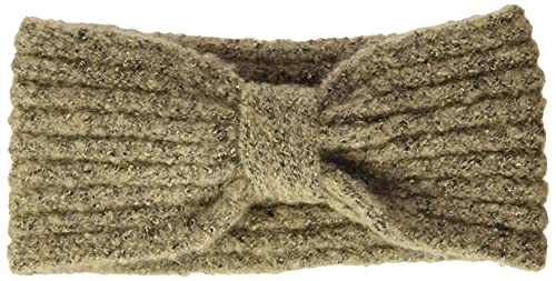 Pieces Damska opaska na czoło strukturyzowane pcpyron Noos Bc zimna pogoda, Srebrna norka, Rozmiar uniwersalny