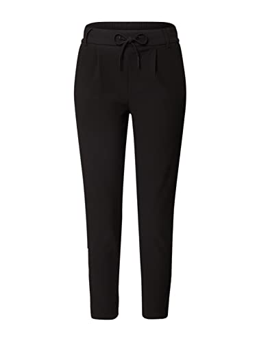 ONLY Damskie spodnie Onlpoptrash-Sally Easy Mw Rib PNT, czarny, 34-S-L